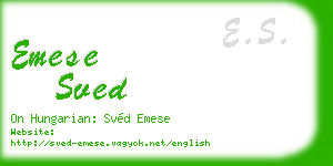 emese sved business card